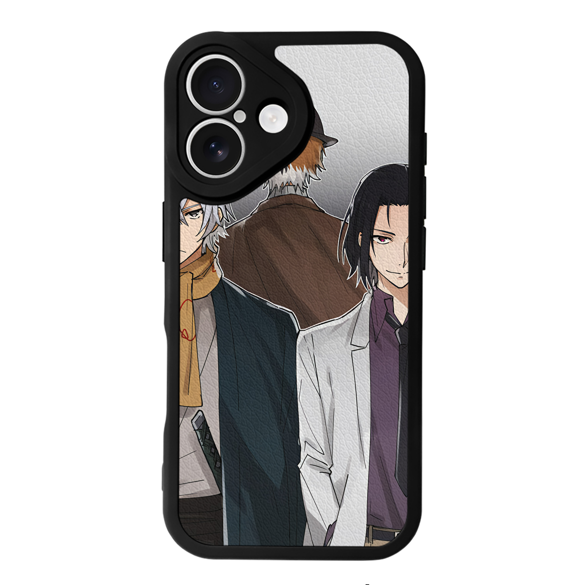 （画像用） 文豪ストレイドッグス Bungo Stray Dogs 【iPhone 16シリーズ対応】シリコンスマホケース（レザー調） 材質：シリコン